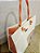 Bolsa em Tela Sling - Cor: Creme/Laranja - Imagem 6
