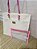 Bolsa em Tela Sling - Cor: Creme/Rosa - Imagem 2