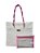 Bolsa em Tela Sling - Cor: Creme/Rosa - Imagem 1