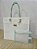 Bolsa em Tela Sling - Cor: Creme/Tiffany - Imagem 4