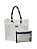 Bolsa em Tela Sling - Cor: Creme/Preto - Imagem 1
