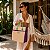 Bolsa Náutica em Corda - Creme com Roxo - Imagem 1