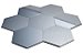 EPLAL1017GM - Pastilha Adesiva Hexagone GG Inox - UNIDADE - Imagem 2