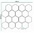 Pastilha Adesiva Resinada Hexagonal Branca com Rejunte Preto - UNIDADE - Imagem 3
