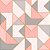 Papel de Parede Geométrico Rosa, Cinza e filete Dourado Contemporâneo - Imagem 2