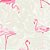 Papel de Parede Flamingo fundo claro - Boys and Girls - Imagem 1