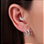 Brinco Ear Cuff 3 Fios de Prata 925-Zircônia, Bolinha e Liso - Imagem 1
