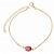 Pulseira Fio Grumet com Zircônia Oval Banhado a Ouro 18k - Imagem 2