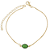 Pulseira Fio Grumet com Zircônia Oval Banhado a Ouro 18k - Imagem 3
