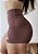 Short Academia Feminino Com Recortes -  Shape | Marrom - Imagem 1