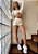 Short Academia Feminino Com Recortes -  Shape | Off-white - Imagem 1