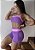 Short Academia Feminino Cintura Alta - Nuance | Roxo - Imagem 1