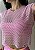 Blusa Telinha Arrastão | Rosa - Imagem 1