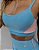 Top Fitness Alta Sustentação - Geometric | Azul Turquesa - Imagem 4