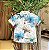 Camisa Manga Curta Oliver Infantil Masc  Coqueiros Off White/Verde - Imagem 1