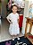 Vestido Manga Curta Petit Cherie Infantil Fem Tule Poa Paete Branco - Imagem 1