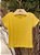 Blusa Manga Curta Fakini Infantil Fem Basica Amarelo - Imagem 4
