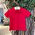 Camiseta Manga Curta Fakini Infantil Masc  Polo Basica Vermelho - Imagem 1