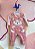 Macacao Manga Longa Upi Uli Infantil Fem Jardineira C/ Body Ursa Rose - Imagem 1