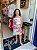 Vestido Regata Kukie Infantil Fem Arara Off White/Pink - Imagem 1