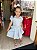Vestido Manga Curta Yoyo Infantil Fem Chamise Ursinhos C/ Poch Azul - Imagem 1