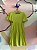 Vestido Manga Curta Momi Infantil Fem Midi Abertura Lateral Verde Lima - Imagem 2