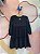 Vestido manga longa menina Momi 3 Marias Veludo Preto - Imagem 2