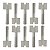 10 Bicos Aplicadores Massa Canto Porta (Ref. 782222) - Imagem 1