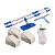 Kit Equipamentos Limpeza Seco Lavee (2 hastes, suporte, rodo, pulverizador 1,2 L e 30 fibras) - Imagem 1