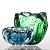 Kit Murano - Cachepot Charming + Cachepot Téo - Verde Esmeralda e Aquamarine - Imagem 1