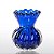 Vaso de Decoração em Murano - Isabel - Azul Safira - P - Imagem 1