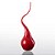 Gota de Decoração em Murano - Vermelho Intenso - Curly - Tam P - Imagem 1