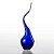 Gota de Decoração em Murano - Azul Safira - Curly - Tam P - Imagem 1