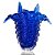Vaso de Decoração em Murano - Azul Safira - Trevi - P - Imagem 1