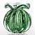 kit de Decoração em Murano - 2 Trouxinhas Love - cor Verde Esmeralda - Imagem 2