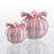 Kit de Decoração em Murano - 2 Trouxinhas Love - cor Rosa Candy - Imagem 1