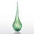 Gota de Decoração em Murano - Verde Esmeralda - Piovere - Tam M - Imagem 1