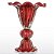 Vaso de Decoração em Murano - Vermelho - Divine - Tam Único - Imagem 1