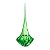 Gota de Decoração em Murano - Verde Esmeralda - Ball - Tam M - Imagem 1