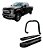 Kit Quebra Mato S/barra+estribo Plat Aluminio Preto F250 - Imagem 1
