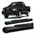 Estribo Oval S10 S-10 1995 A 2011 Cabine Simples Preto - Imagem 1