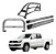 Kit Quebra Mato/estribo Plat/santo Antônio Amarok Cd Cromado - Imagem 1