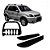 Kit Quebra Mato E Estribo Chapa Ecosport 2004 A 2007 Preto - Imagem 1