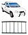 Grade Vigia Pick-up Corsa Preto - Imagem 1