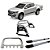 Kit Quebra Mato Santo Antônio H3 Estribo Quadrado S10 12/2020 C/D Prata - Imagem 1
