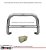 Kit Quebra Mato Santo Antônio H3 Estribo Personalizado S10 94/2011 Cromado - Imagem 2