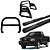 Kit Quebra Mato Santo Antônio H3 Estribo Oval S-10 94/2011 Preto - Imagem 1