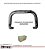Kit Quebra Mato Santo Antônio H3 Estribo Oval S10 94/2011 Cromado - Imagem 4