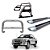 Kit Quebra Mato Santo Antônio H2 Estribo S10 94/2011 Cromado C/Dupla - Imagem 1