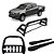 Kit Quebra Mato Santo Antônio H2 Estribo Quadrado S10 12/2020 C/Dupla Preto - Imagem 1